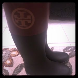 Tory Burch “classic rain boots”